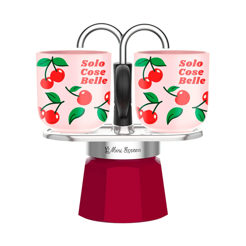 Set Mini Express C/Bicchierini Ciliegie - Bialetti