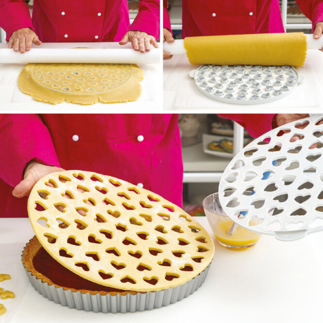 Griglia Tagliapasta Crostata Cuori - DECORA