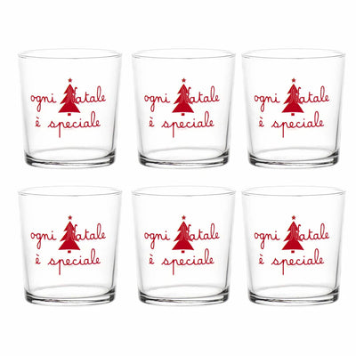 Set 6 Bicchieri Acqua 'Ogni Natale è Speciale' - SIMPLE DAY