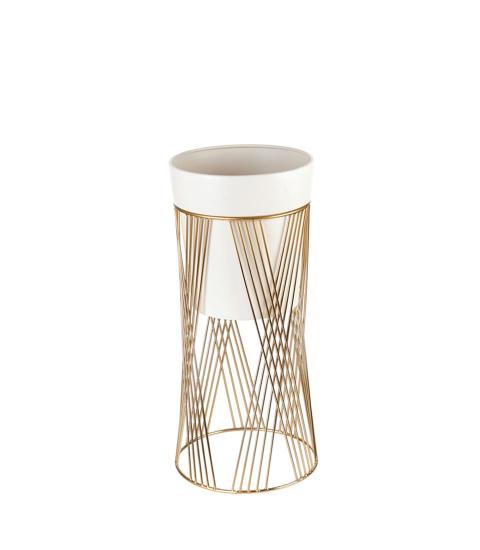 Cache-Pot Metallo Dorato - L&