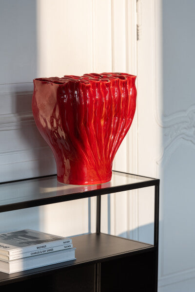 Vaso Multi Tubi Rosso Grande - Jolipa