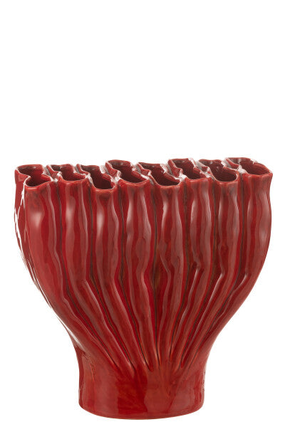 Vaso Multi Tubi Rosso Grande - Jolipa