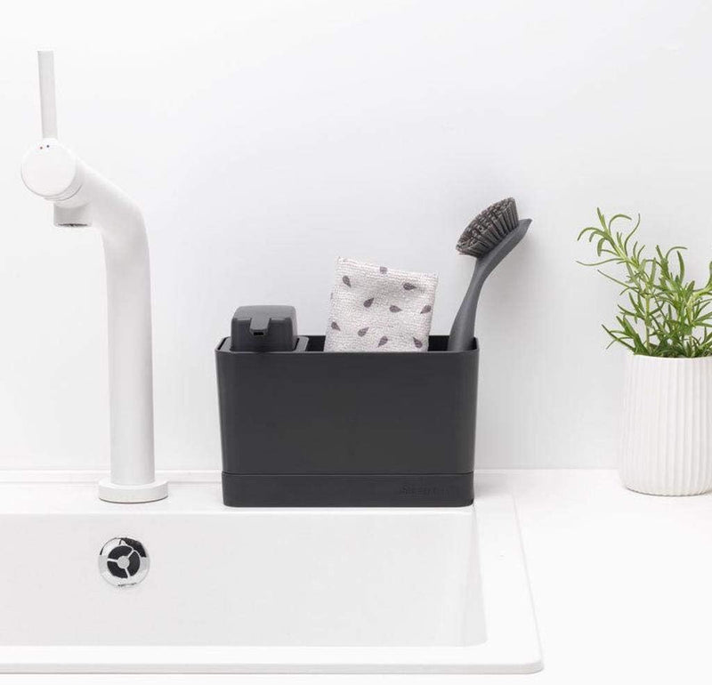 Set Organizer Lavello C/Dispenser Dark Grey - Brabantia