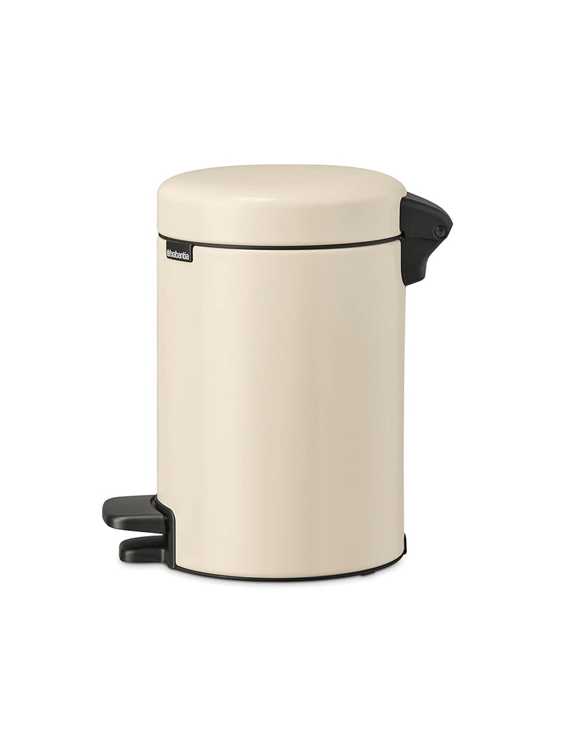 Pattumiera A Pedale NewIcon 3 Lt Soft Beige - Brabantia