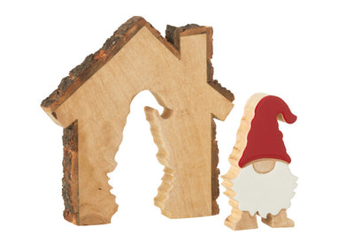 Babbo Natale C/Casa Legno - Jolipa