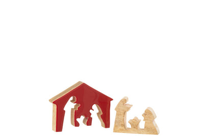 Presepe C/Capanna Legno - Jolipa