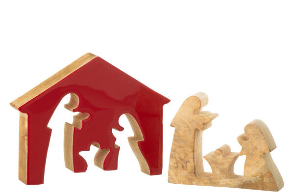 Presepe C/Capanna Legno - Jolipa