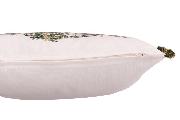 Cuscino Albero Di Natale Bianco/Verde - Jolipa