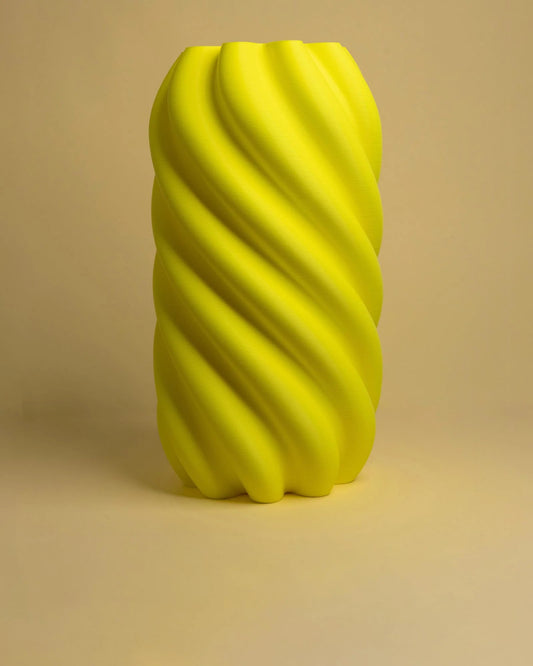 Vaso Vortice Giallo Fosforescente - Menia