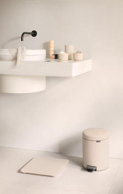 Pattumiera A Pedale NewIcon 3 Lt Soft Beige - Brabantia