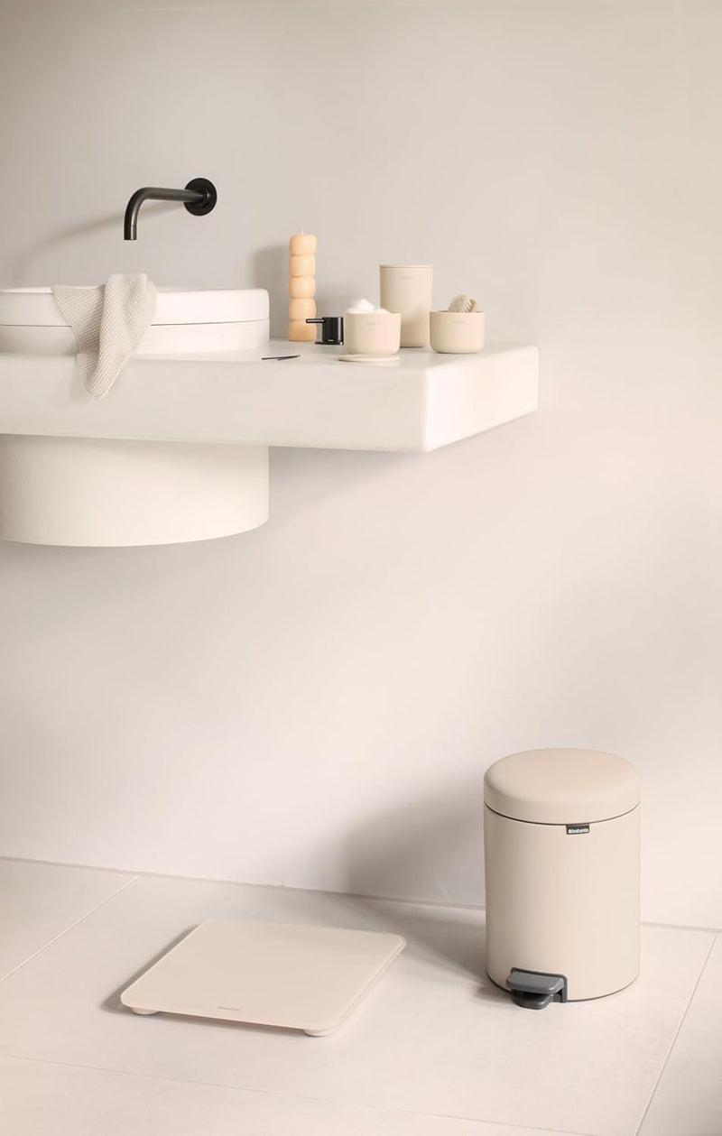 Pattumiera A Pedale NewIcon 3 Lt Soft Beige - Brabantia