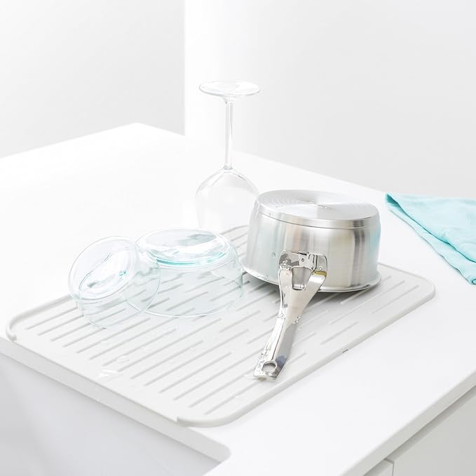 Tappetino Silicone Scolapiatti Light Grey - Brabantia