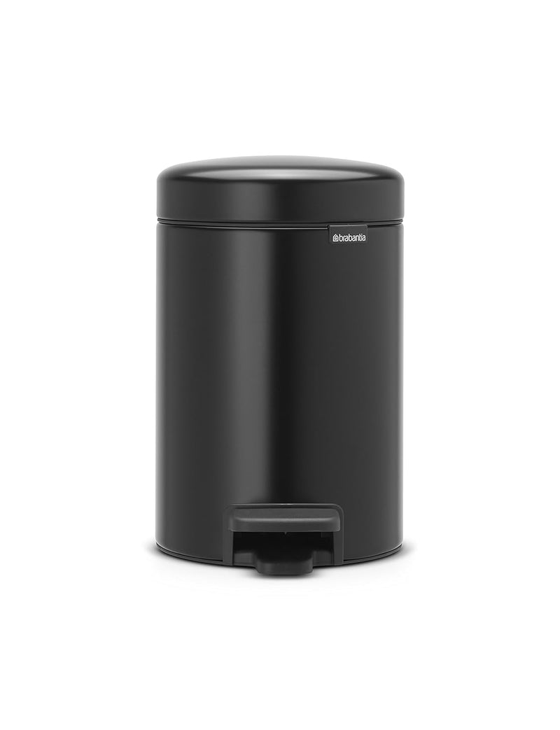 Pattumiera A Pedale NewIcon 12 Lt Matt Black - Brabantia