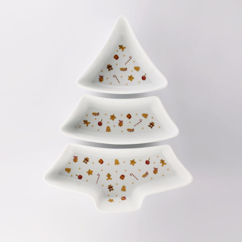 Set 3 Pz Antipastiera Albero Sweet Natale - Weissestal