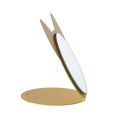 Specchio Da Tavolo Cat Ocra - Arti & Mestieri