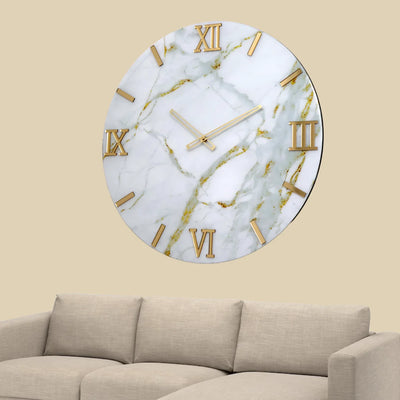 Orologio 60 cm 'Carrara Gold'