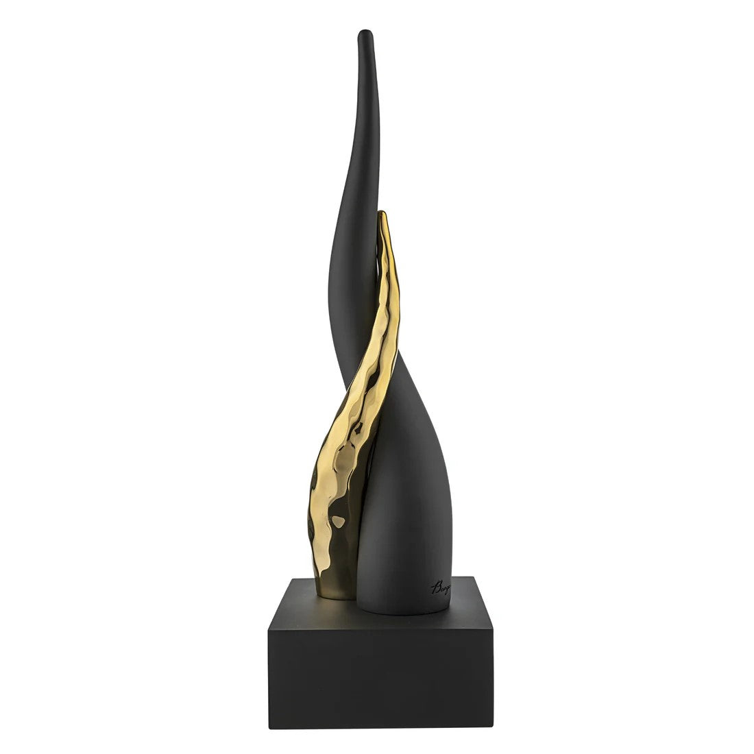 Scultura 'Corno' Nero/Oro - Bongelli Preziosi