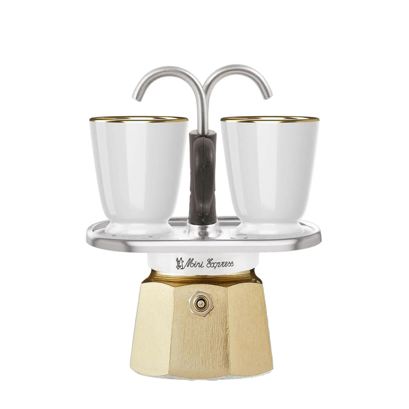 Set Mini Express C/Bicchierini Pure Gold - Bialetti