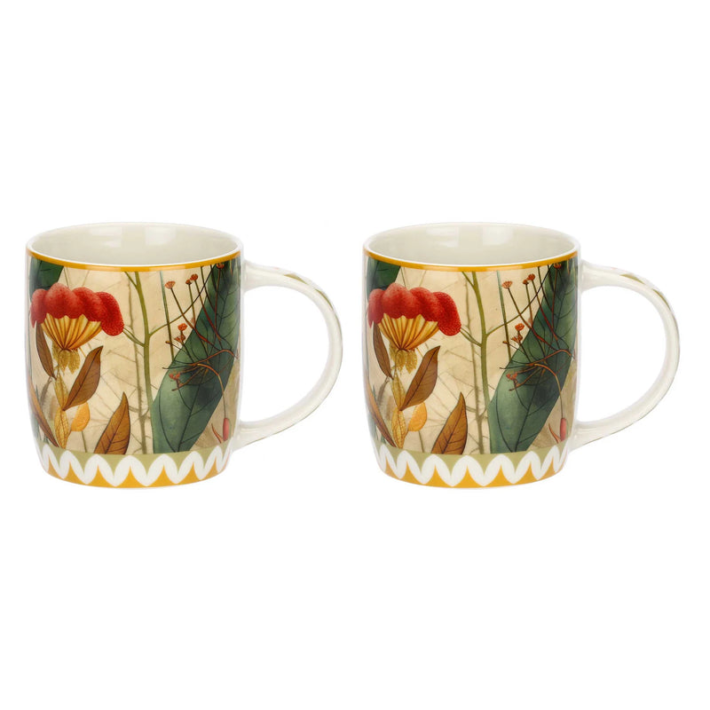 Set 2 Mug Mirabilia Giallo - Rose & Tulipani
