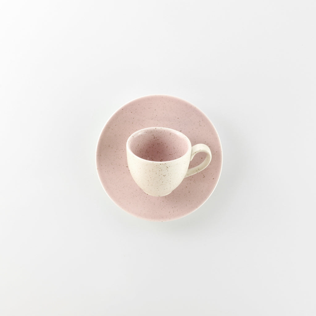 Set 6 Tazze Caffè C/Piattino Natural Pink - Weissestal