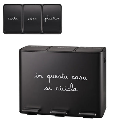 Pattumiera 'In questa casa si ricicla' - SIMPLE DAY