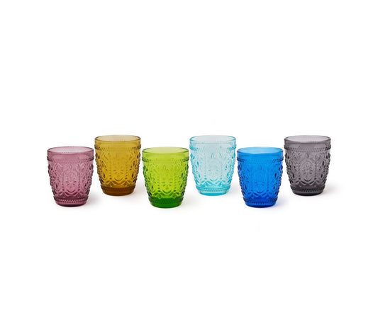 Set 6 Bicchieri Multicolor Vinci - Excelsa