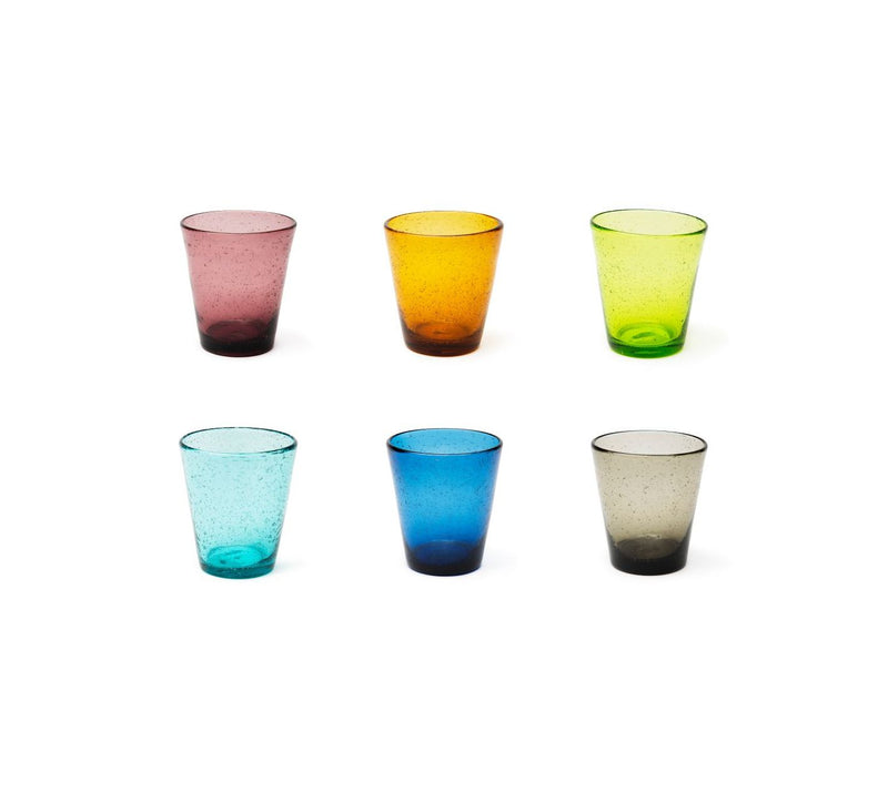 Set 6 Bicchieri Multicolor Bubble - Excelsa