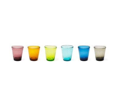 Set 6 Bicchieri Multicolor Bubble - Excelsa