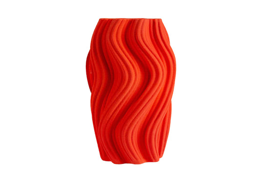 Vaso 3D Corolla Rosso Grande - Villa Altachiara