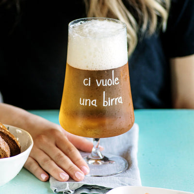 Set 2 Bicchieri Birra 'Ci Vuole Una Birra' - SIMPLE DAY