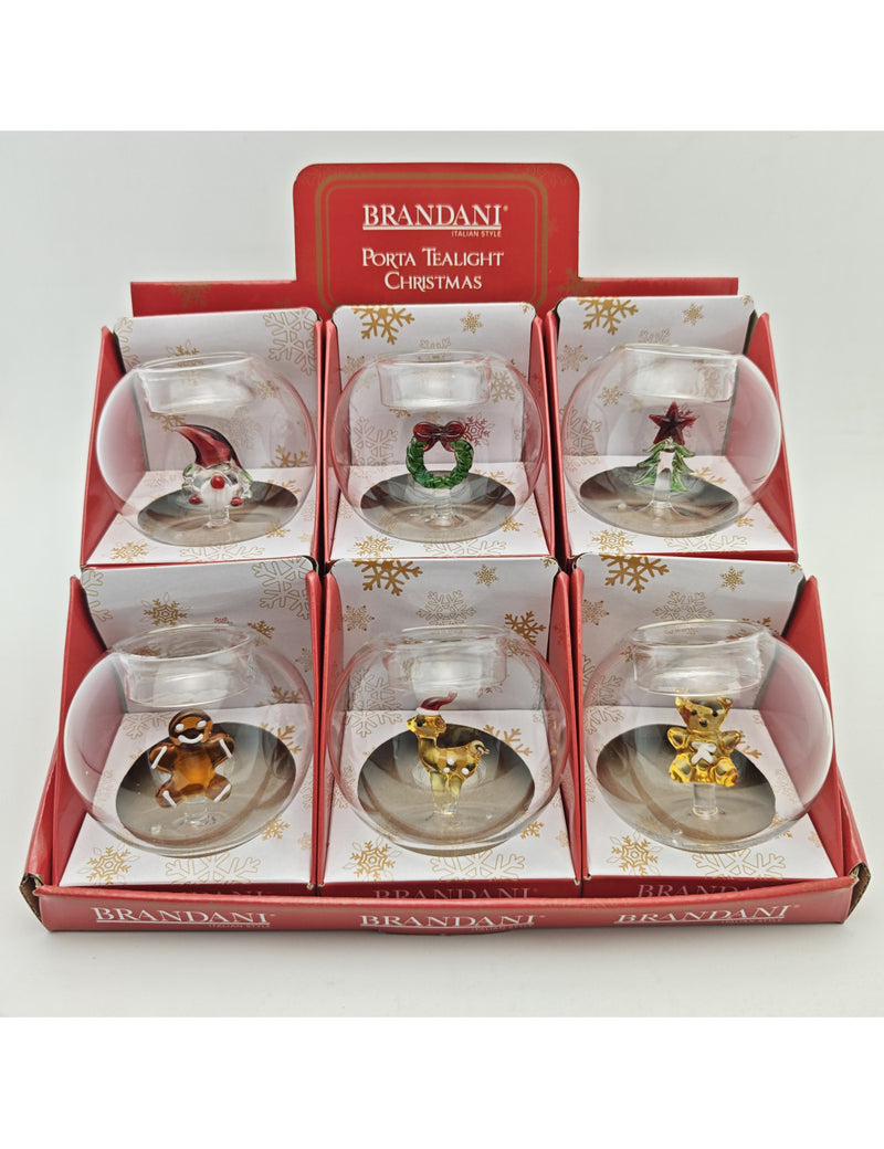 Sfera C/Porta Tealight Christmas - Brandani