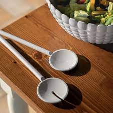 Tiffany Guzzini Salad Cutlery - White Milk