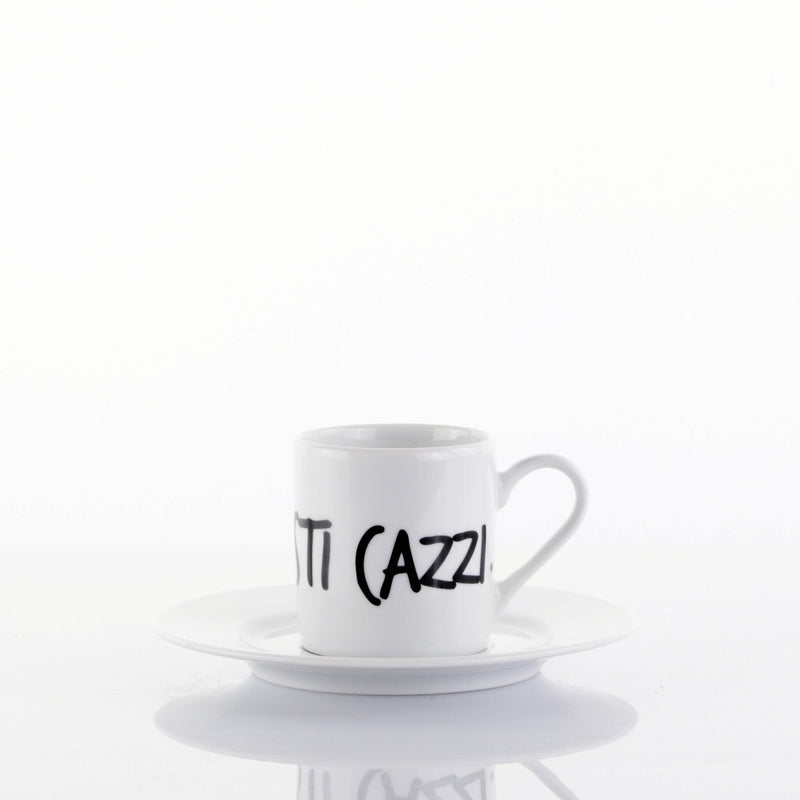 Set 6 Tazze Caffè C/Piattino &