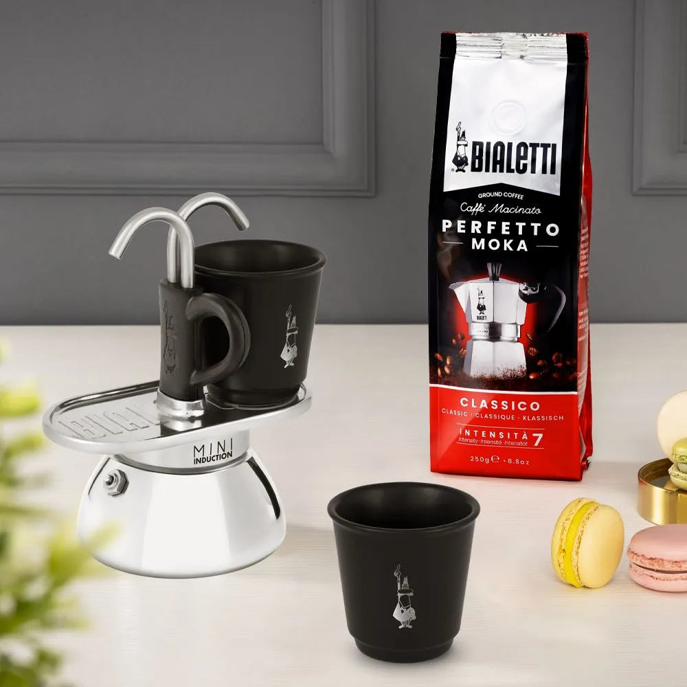 Mini Express Induzione C/2 Bicchierini Nera - Bialetti