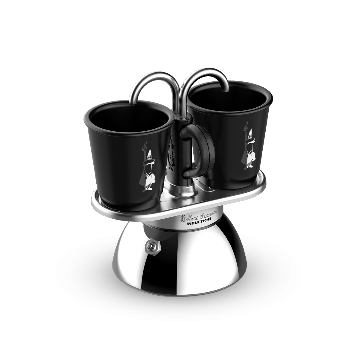 Mini Express Induzione C/2 Bicchierini Nera - Bialetti