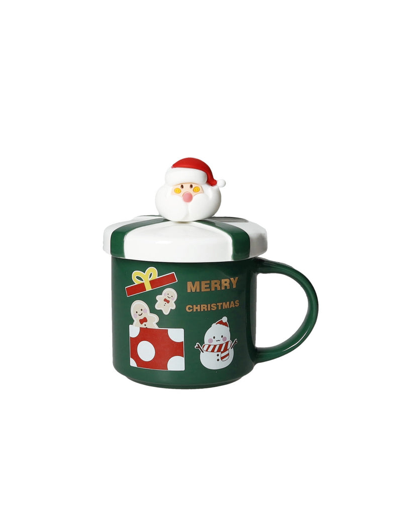 Mug C/Tappo E Cucchiaino Verde - Brandani