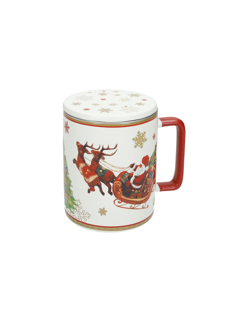 Mug C/Tappo E Filtro Christmas - Brandani