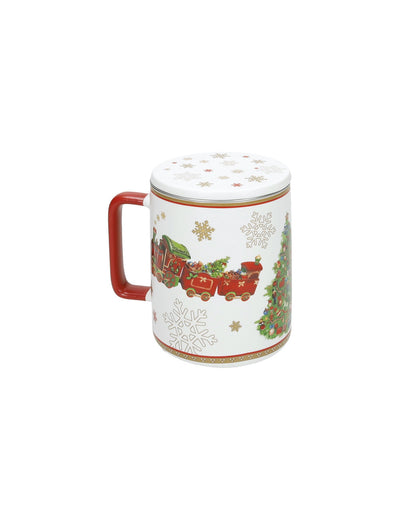 Mug C/Tappo E Filtro Christmas - Brandani