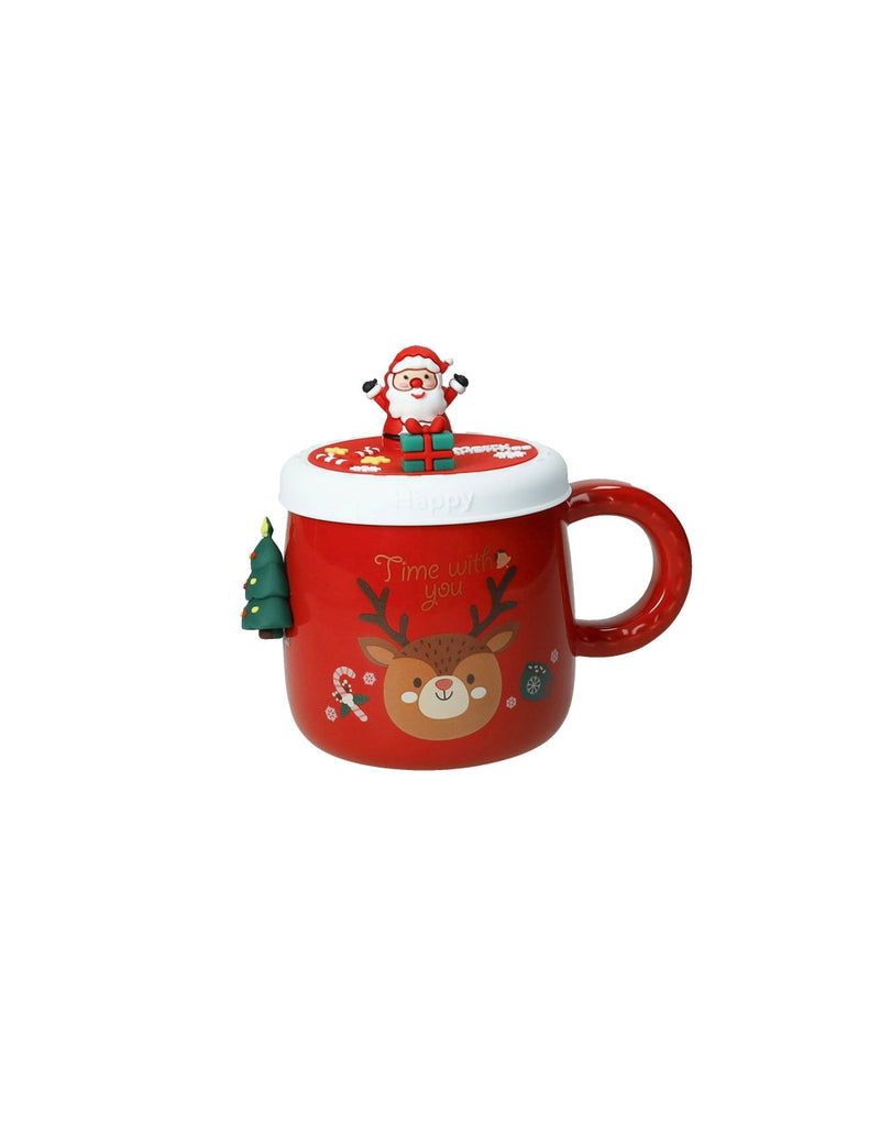 Mug Albero Di Natale Rosso C/Magnete - Brandani