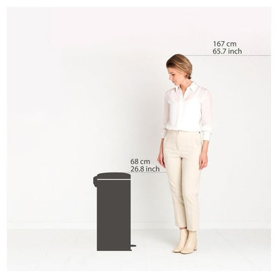 Pattumiera A Pedale NewIcon 30 Lt Warm Brass - Brabantia