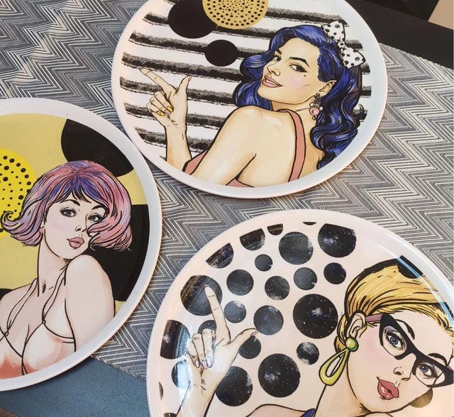 Piatto Pizza ''Pin Up'' Assortiti - Lamart