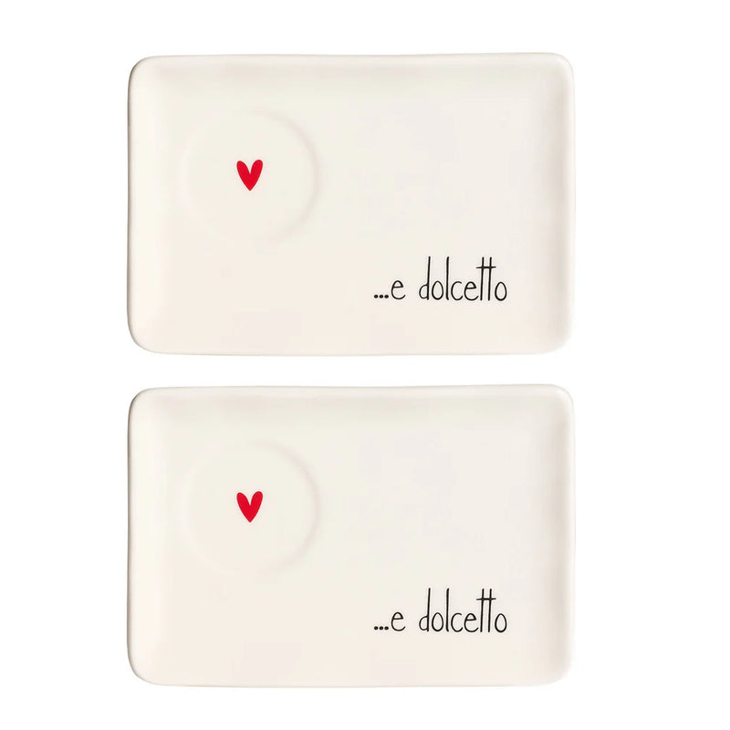Set 2 Piattini Per Tazze Espresso &