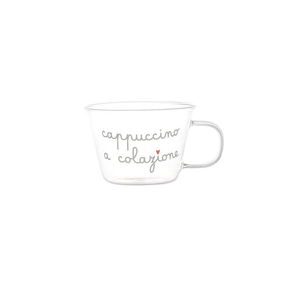 Set 2 Tazze Cappuccino 'Cappuccino a Colazione' - SIMPLE DAY