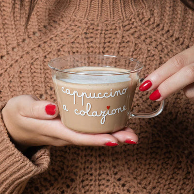 Set 2 Tazze Cappuccino 'Cappuccino a Colazione' - SIMPLE DAY