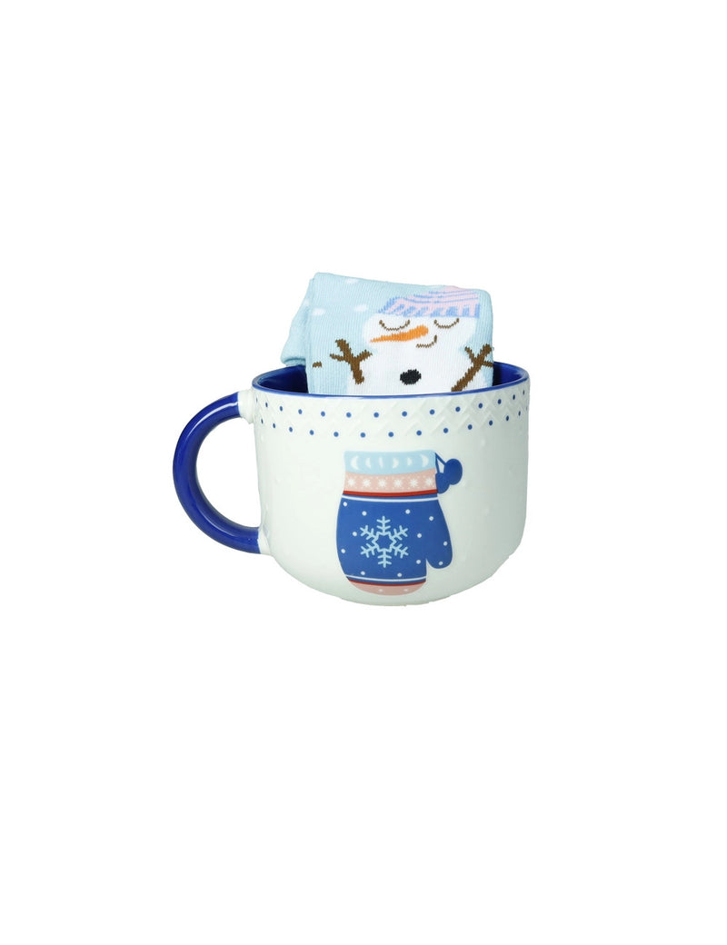 Tazza Colazione Guanto Blu C/Calzini - Brandani