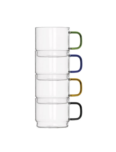 Set 4 Tazzine Caffè Impilabili 'Bridge' - Brandani