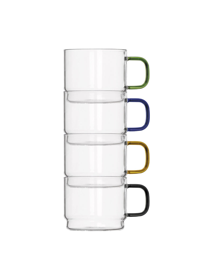 Set 4 Tazzine Caffè Impilabili &