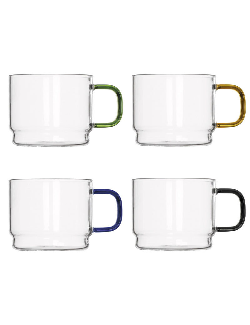 Set 4 Tazzine Caffè Impilabili &