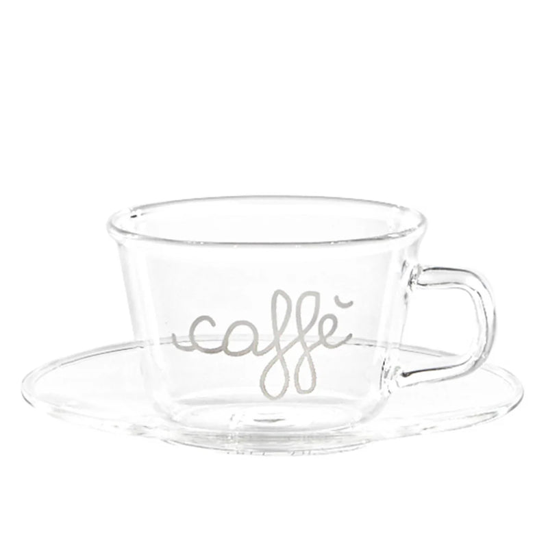Set 2 Tazze Caffè C/Piattino &