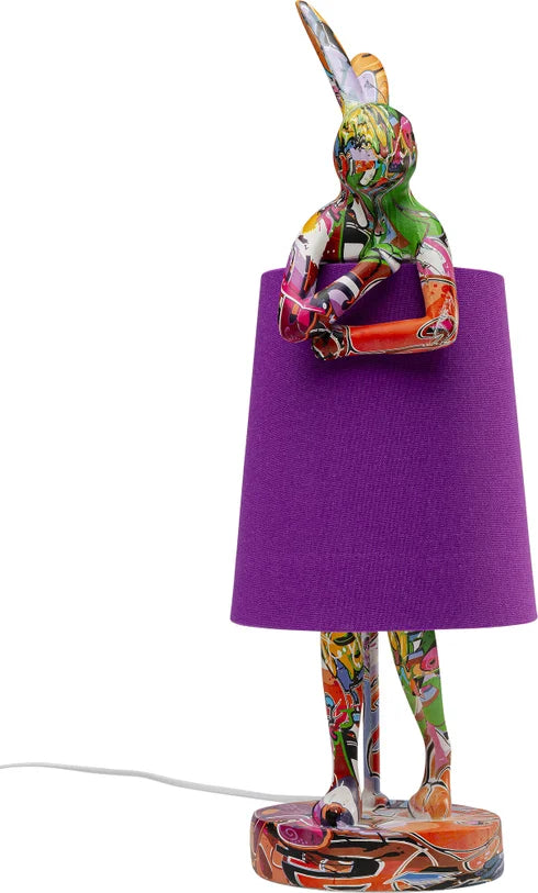 Lampada Da Tavolo Rabbit Graffiti/Viola - KARE DESIGN